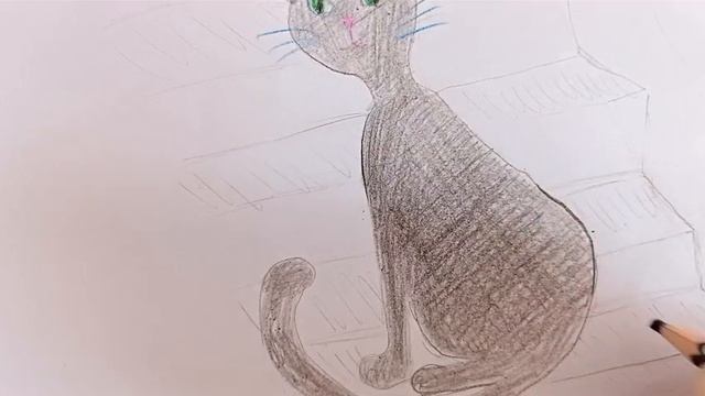 Тёмная кошка страшная история👻