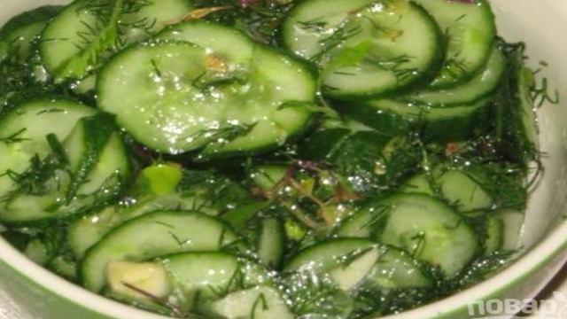 Салат на зиму из огурцов