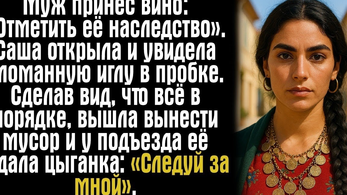 Муж принёс вино- «Отметить её наследство». Саша открыла и увидела сломанную иглу в пробке. Сделав..