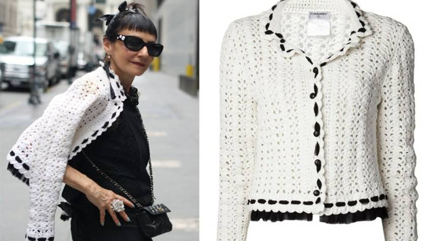 ОБЗОР 16 МОДЕЛЕЙ ЖАКЕТОВ КРЮЧКОМ от CHANEL...