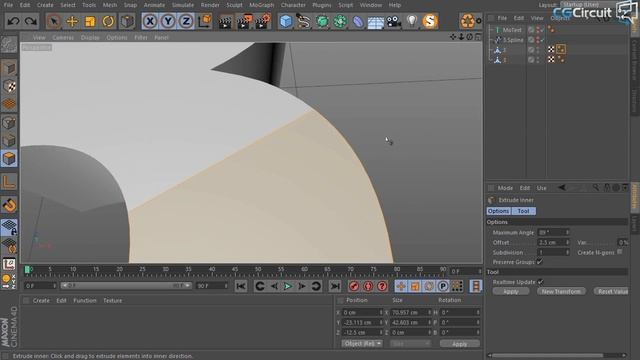 7. Beveling And Extruding-www.psdly.com