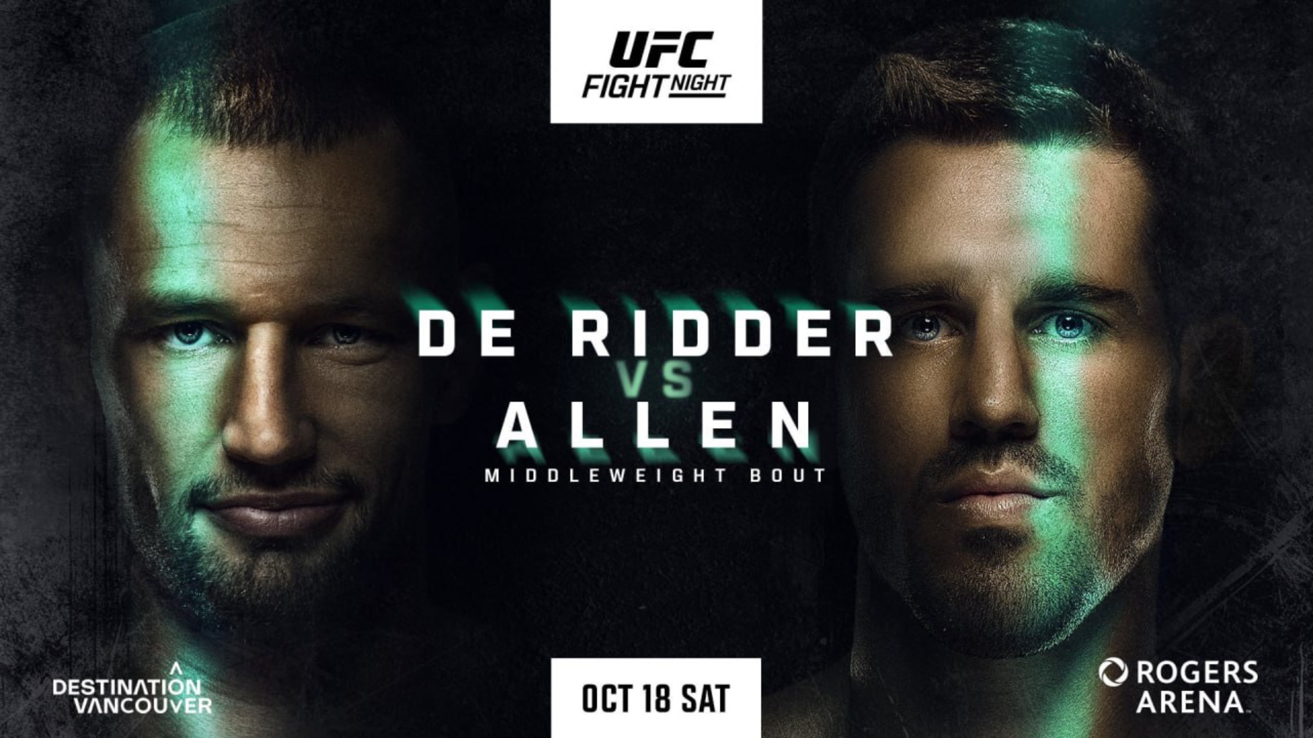 Анонс турнира UFC Fight Night: De Ridder Vs Allen 19.10.2025