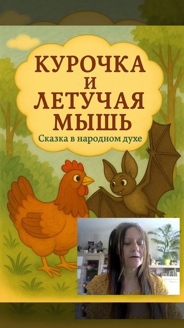 Сказка Курочка и Летучая мышь  -Добрые сказки для детей!