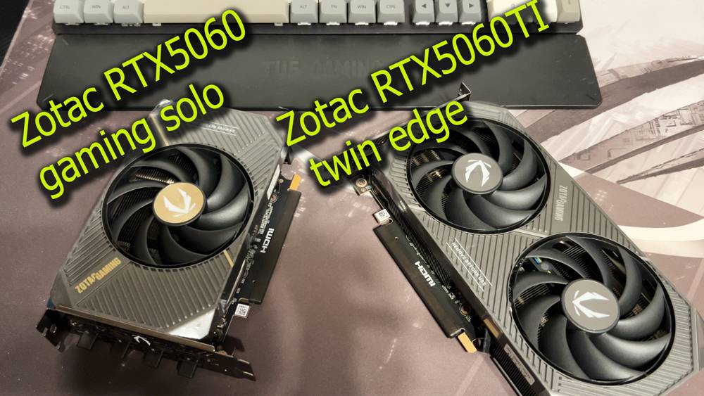 Еще видеокарты Zotac RTX5060 Vs RTX5060 Ti дополнение к тесту