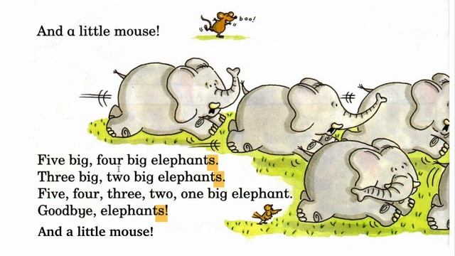 One, Two, Three, Four, Five Big Elephants