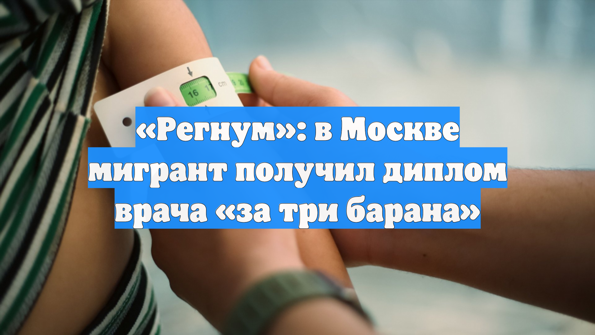 «Регнум»: в Москве мигрант получил диплом врача «за три барана»