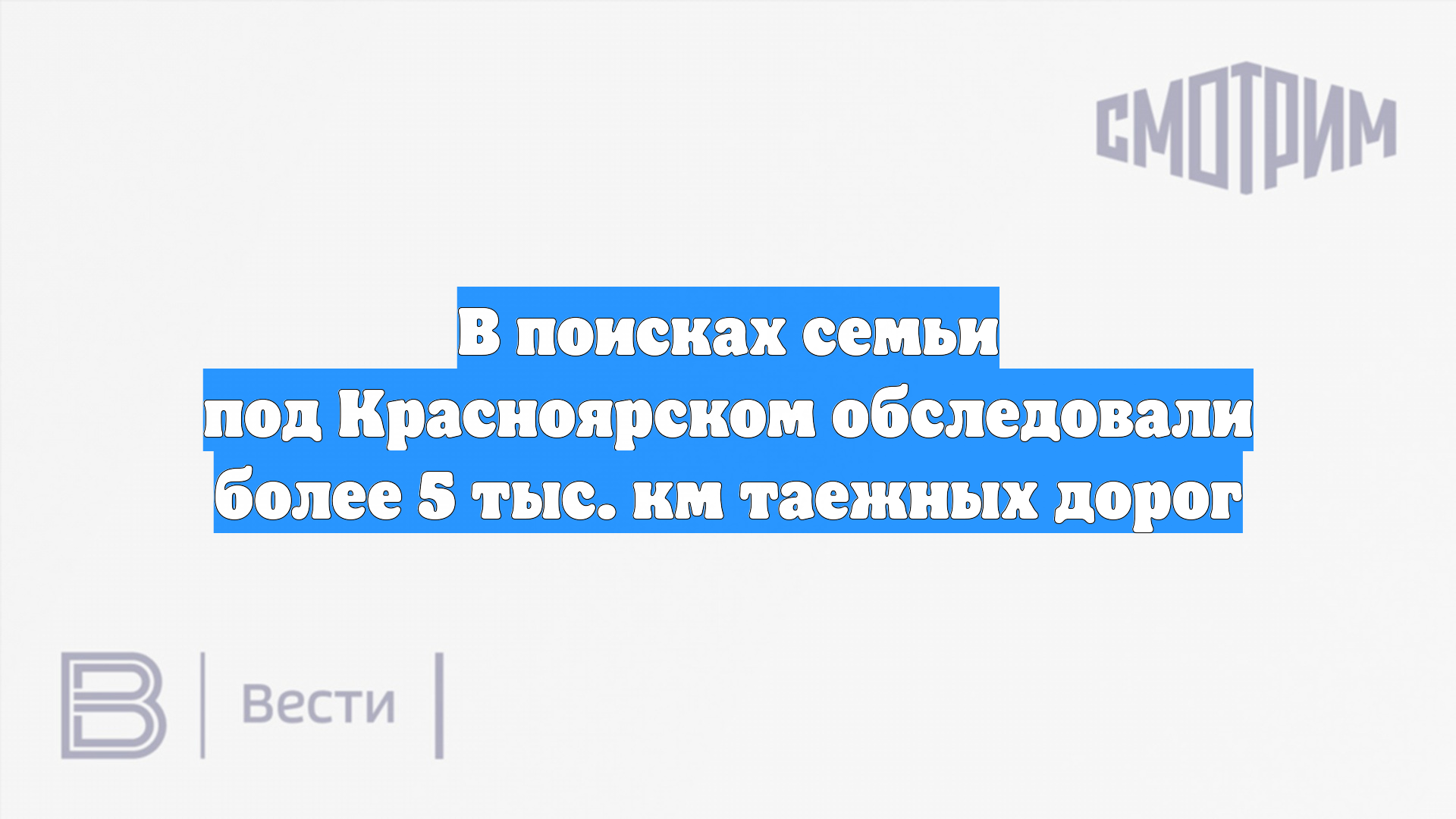 В поисках семьи под Красноярском обследовали более 5 тыс. км таежных дорог