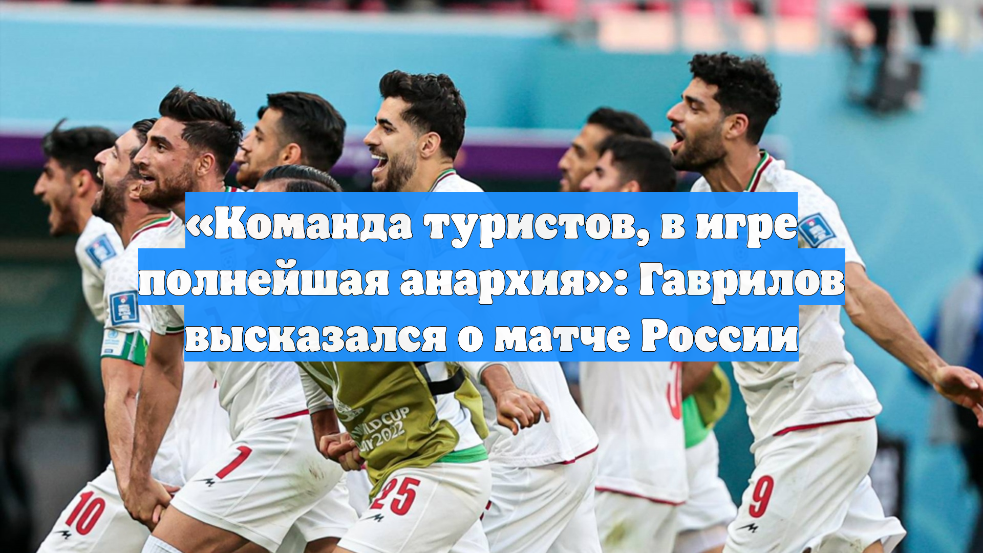 «Команда туристов, в игре полнейшая анархия»: Гаврилов высказался о матче России