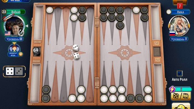 🇷🇺Ника К. Нарды🎲 Онлайн турнир🏆соперник напросился на игру аж три раза ...