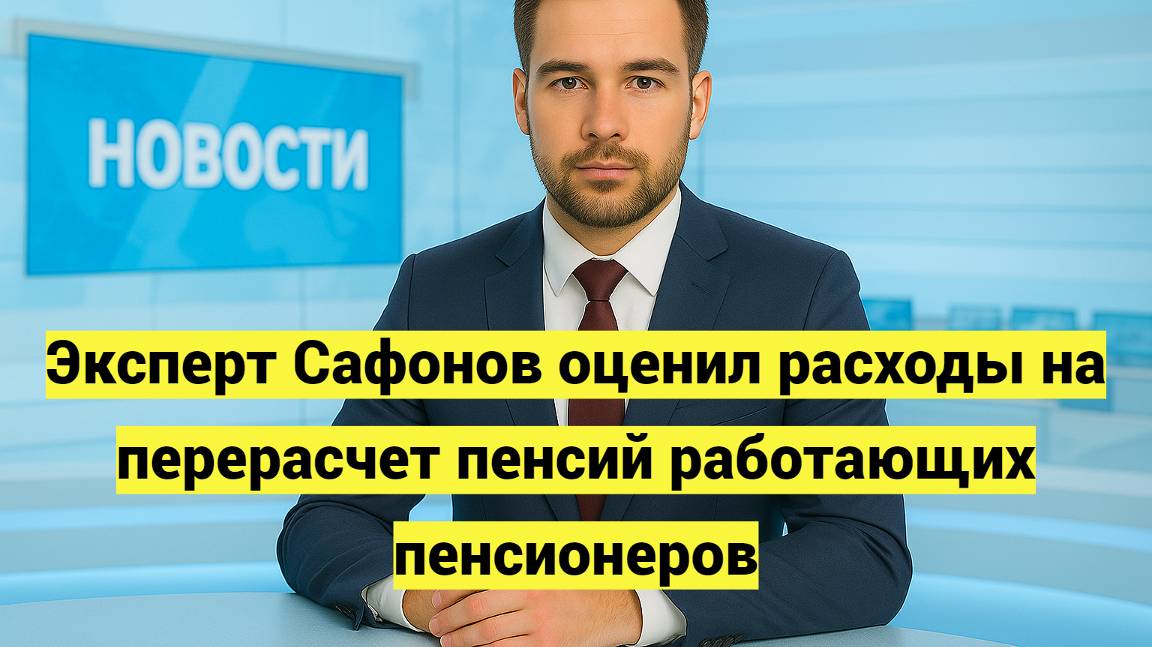 Эксперт Сафонов оценил расходы на перерасчет пенсий работающих пенсионеров