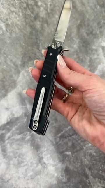 Складной нож Финка-2 сталь Nitro-V, рукоять Black G10, НОКС
