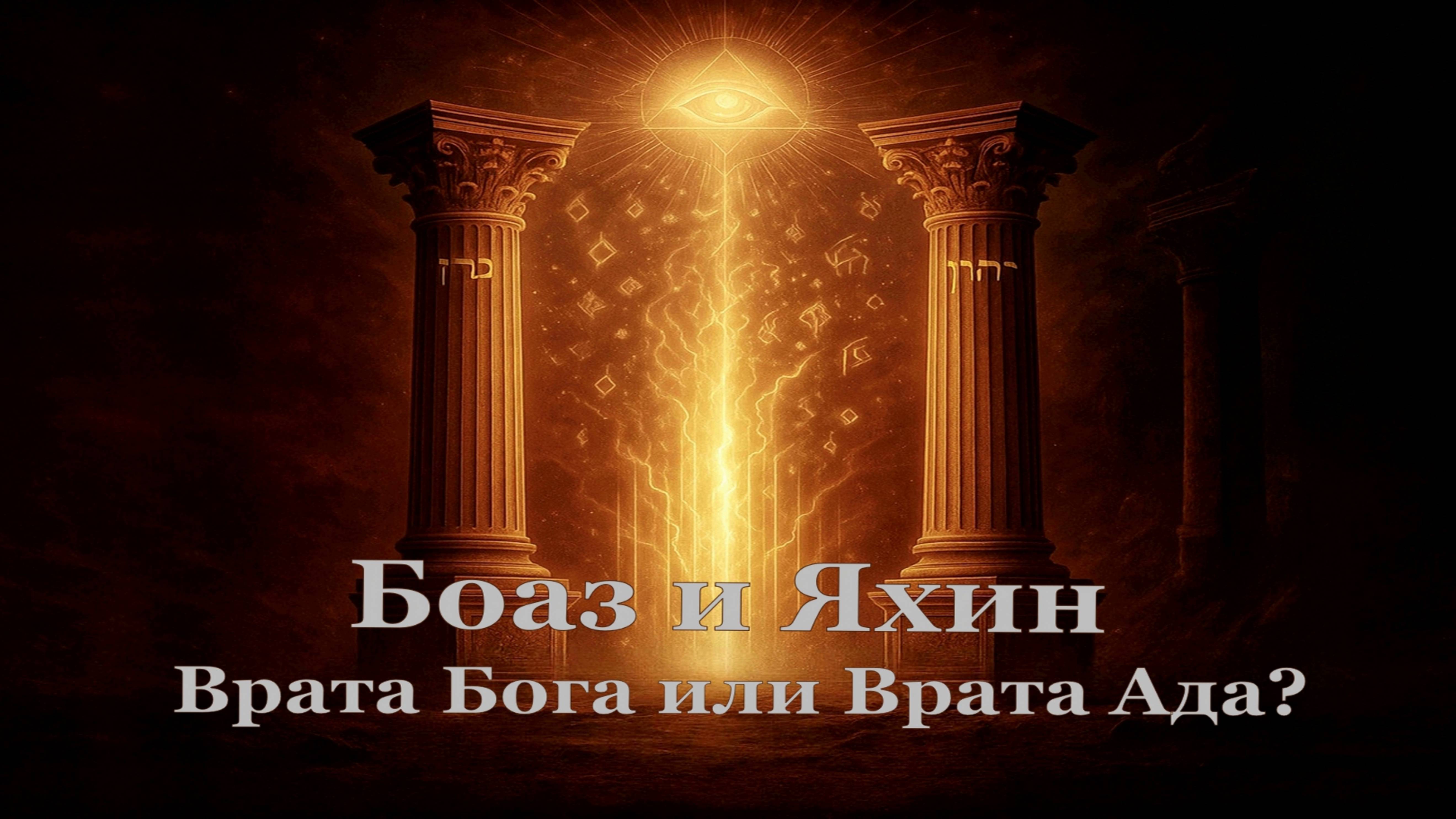Боаз и Яхин – Врата Бога или Врата Ада?