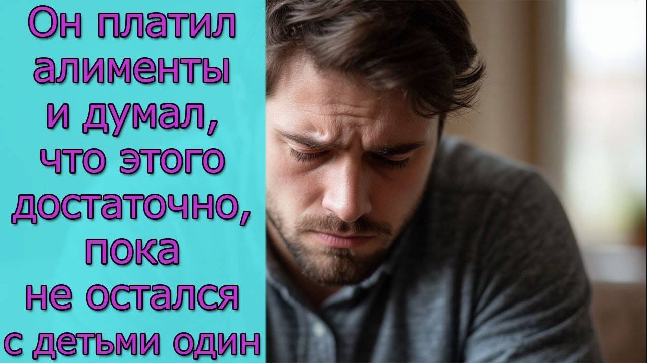 Он платил алименты и думал, что этого достаточно, пока не остался с детьми один