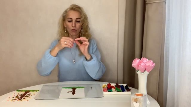 Ирина Михайлова Развивашки Делаем осенний пейзаж в технике пластилинографии 5+