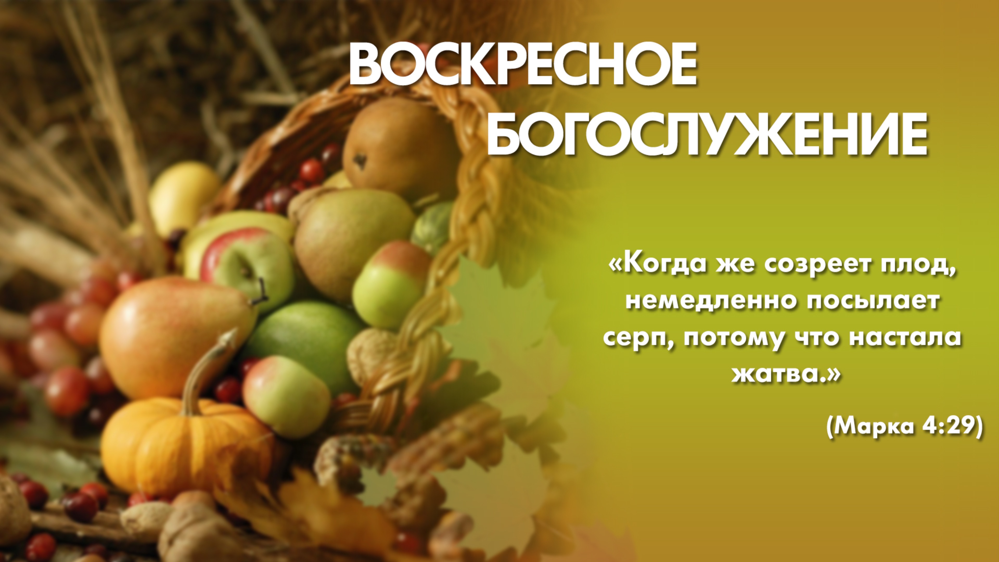 Воскресное богослужение (12 октября 2025) Церковь «Благодать» Калуга
