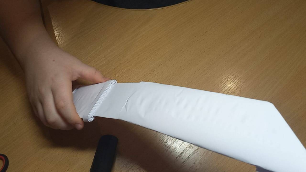 как зделть нож из бумаги