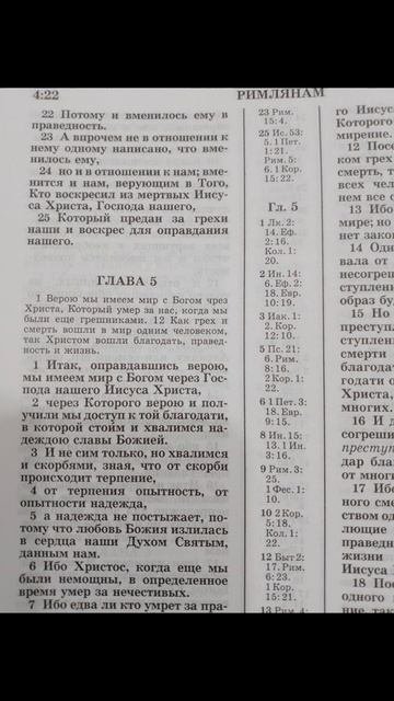 Римлянам 5:1-2 Вера, главное в жизни. чтение Библии на каждый день.