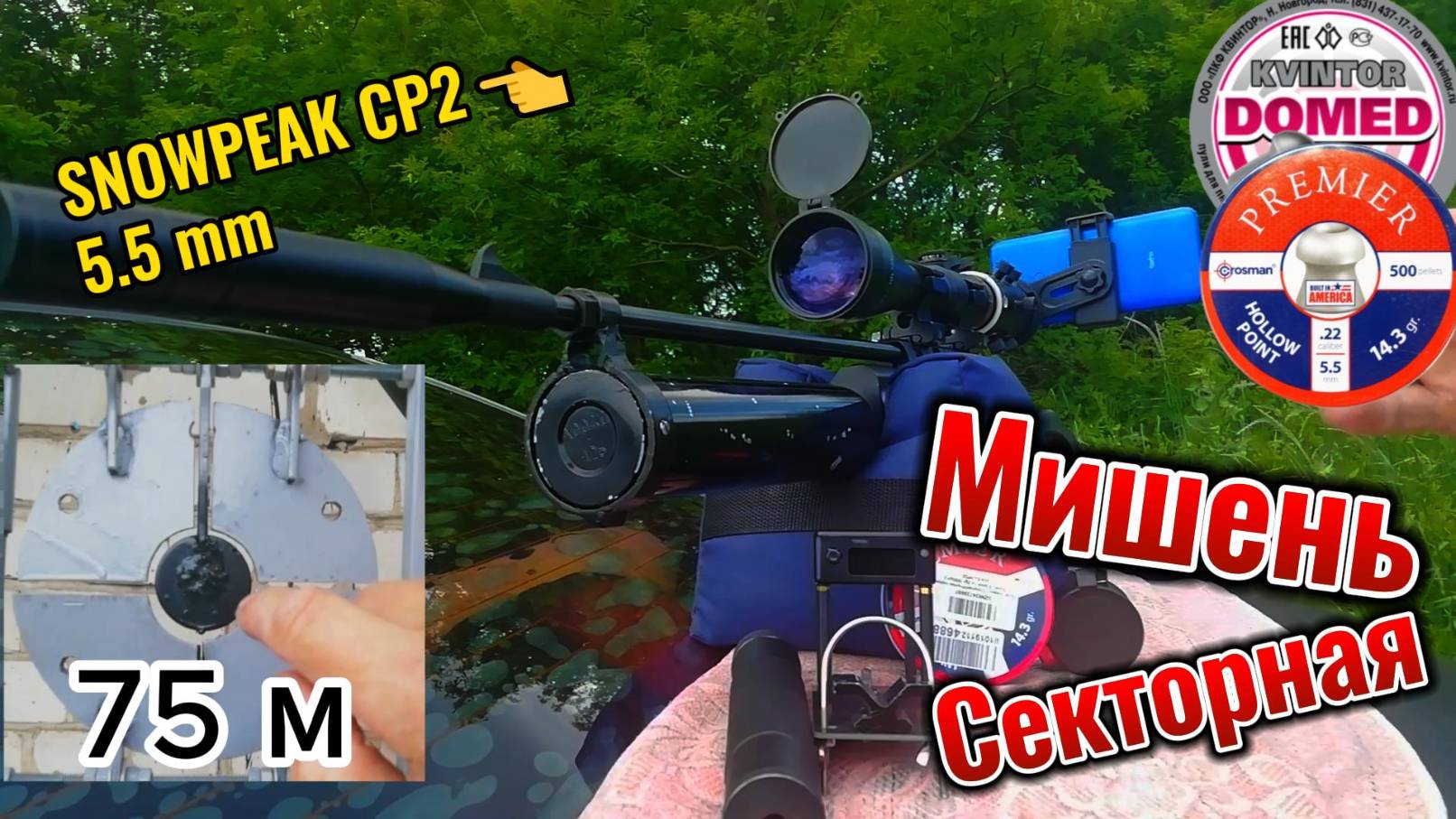 Секторная мишень 75 метров