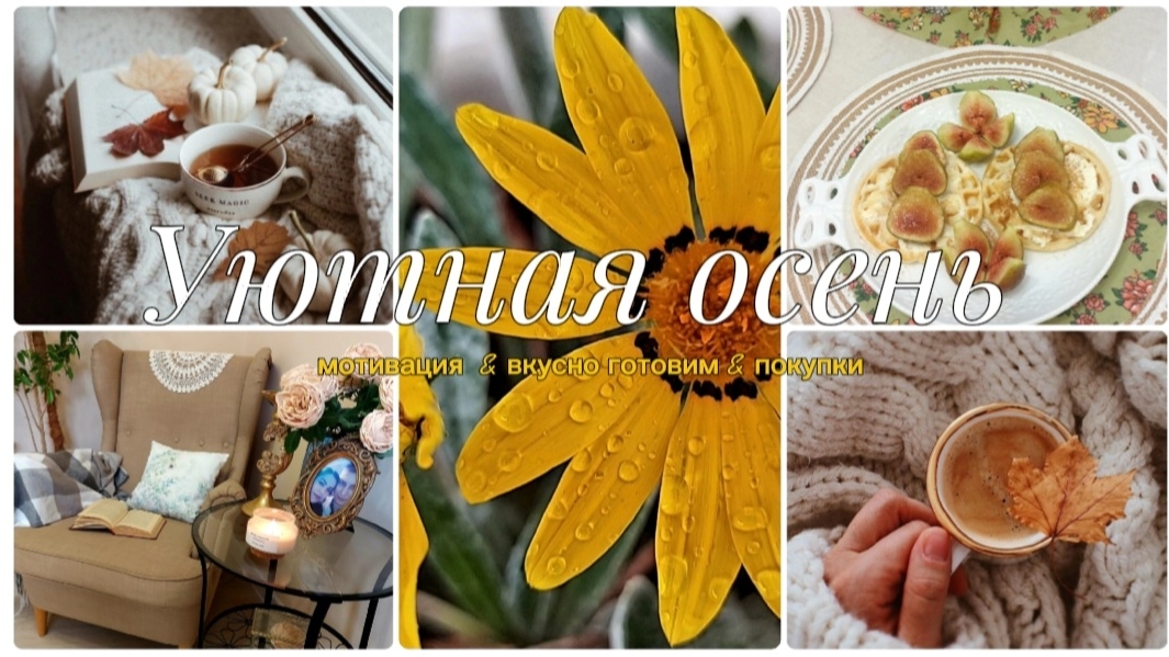 🍁 Уютный осенний день🕯мотивация на уборку 🍂 венские вафли с инжиром 🍓🍌покупки для дома