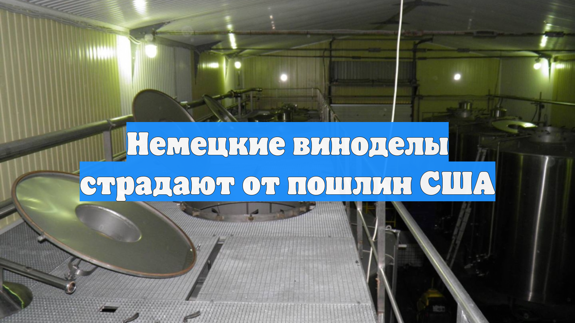 Немецкие виноделы страдают от пошлин США