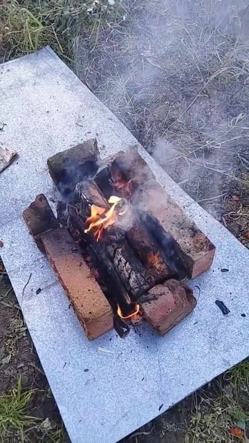 Самодельный Мангал Сейчас Будем Готовить Мясо