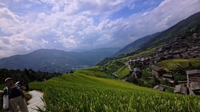 Прогулка по рисовым террасам Пинъаньчжай 🌾 Гуйлинь Лунцзи Китайское чудо природы в горах