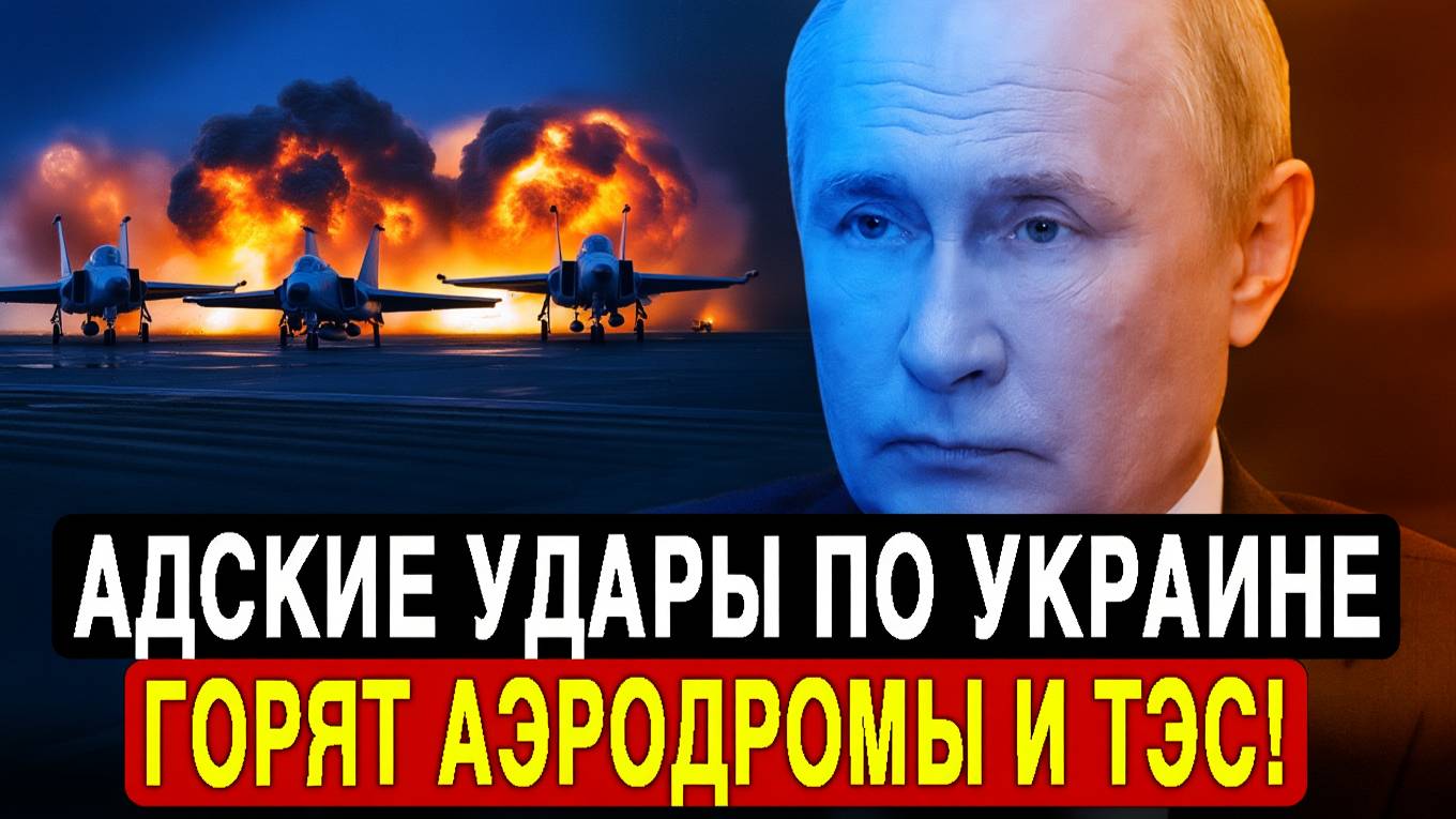 Все в Огне! Шквал ударов по инфраструктуре Украины — Это лишь начало!