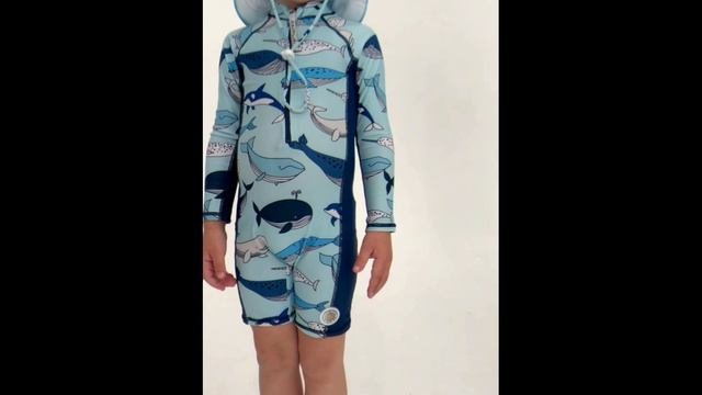 Детский гидрокостюм из лайкры Blue Whale