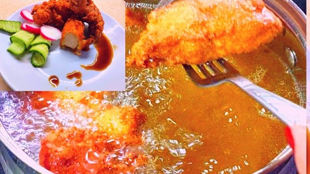 Лакомство за пять минут! Хрустящяя корочка и сочное мясо.