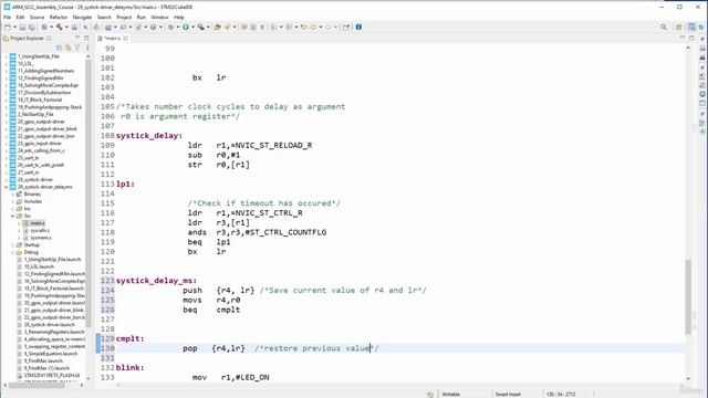 Section 12- Developing The System Tick (SysTick) Timer Driver, Lecture 93- Programming - Implementi