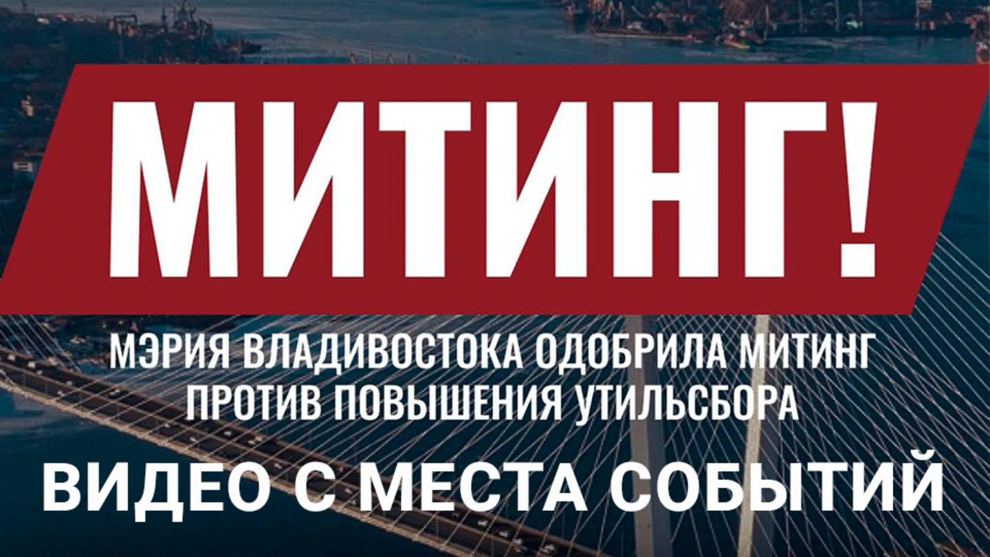Митинг во Владивостоке за отмену новой ставки утильсбора от минпромторга видео с места событий