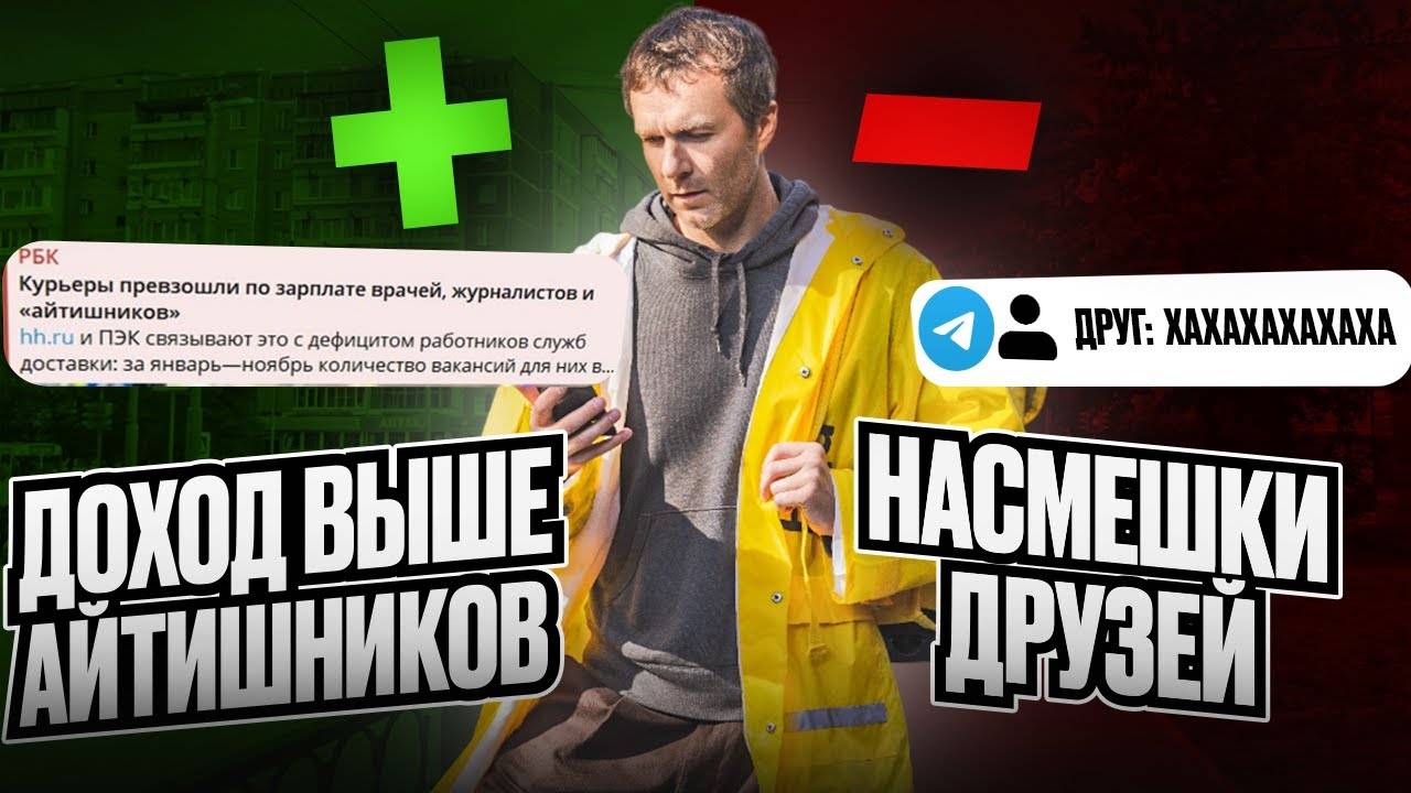 ПЛЮСЫ и МИНУСЫ работы курьером в 2025 году