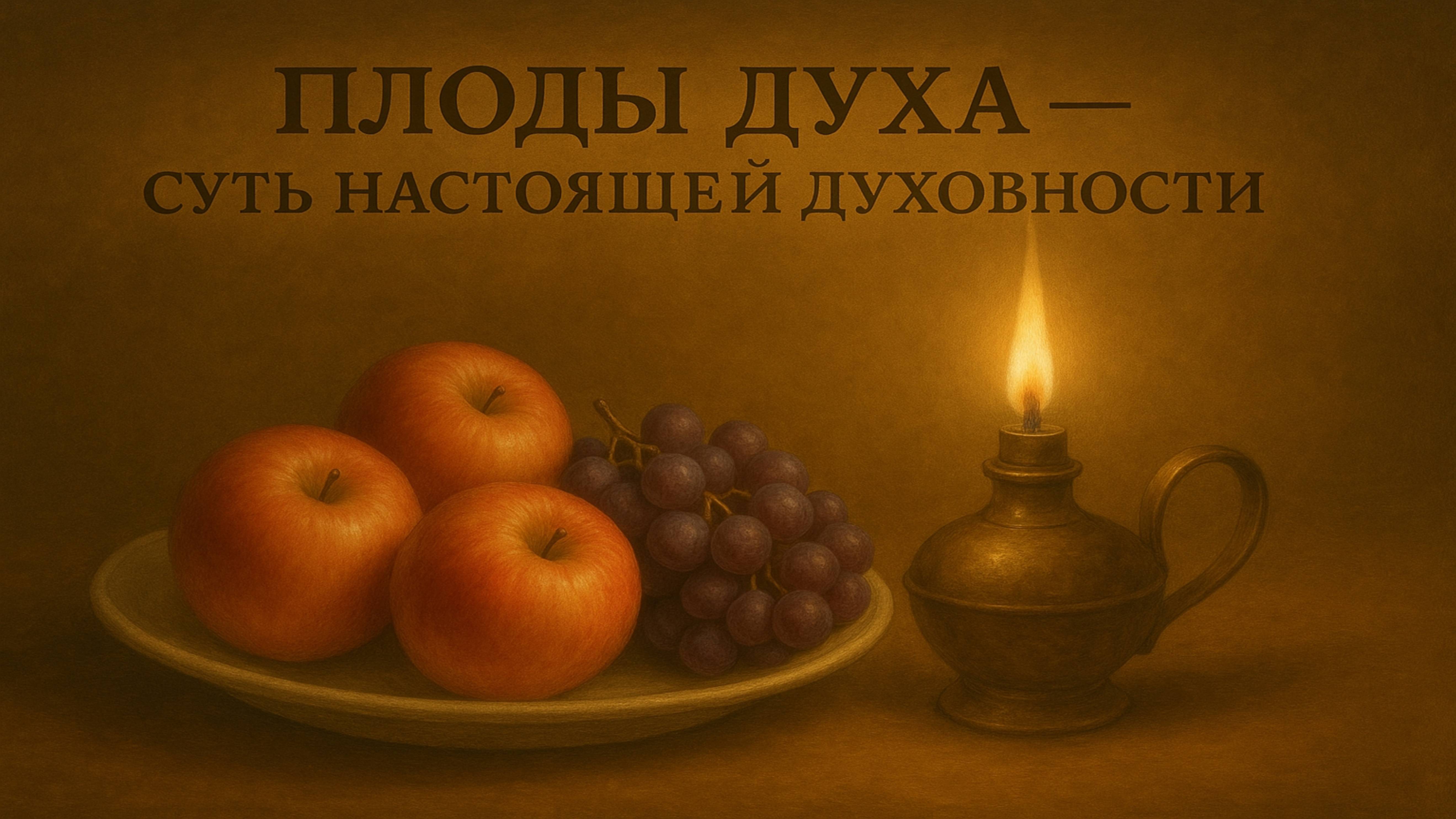 Плоды Духа — суть настоящей духовности