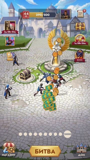 Выбивание Элеваты, Мифических героев! #kingdomclash