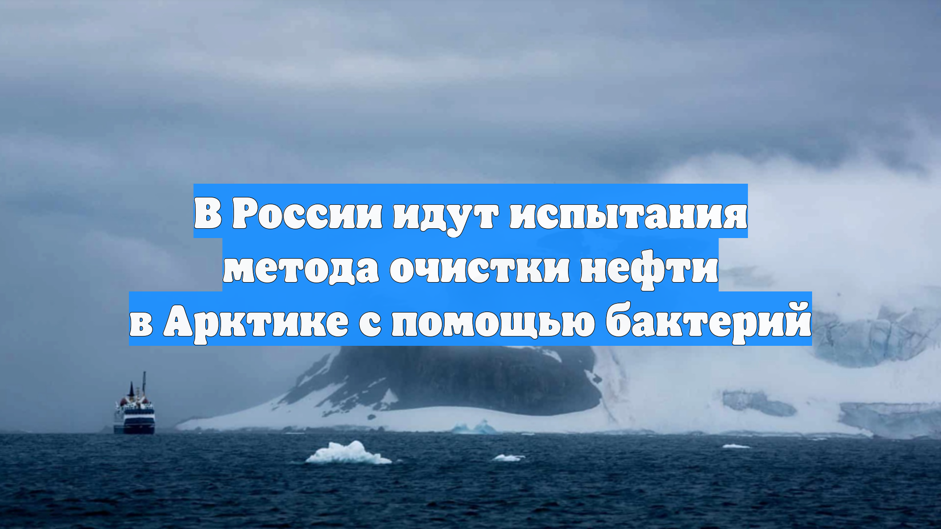 В России идут испытания метода очистки нефти в Арктике с помощью бактерий