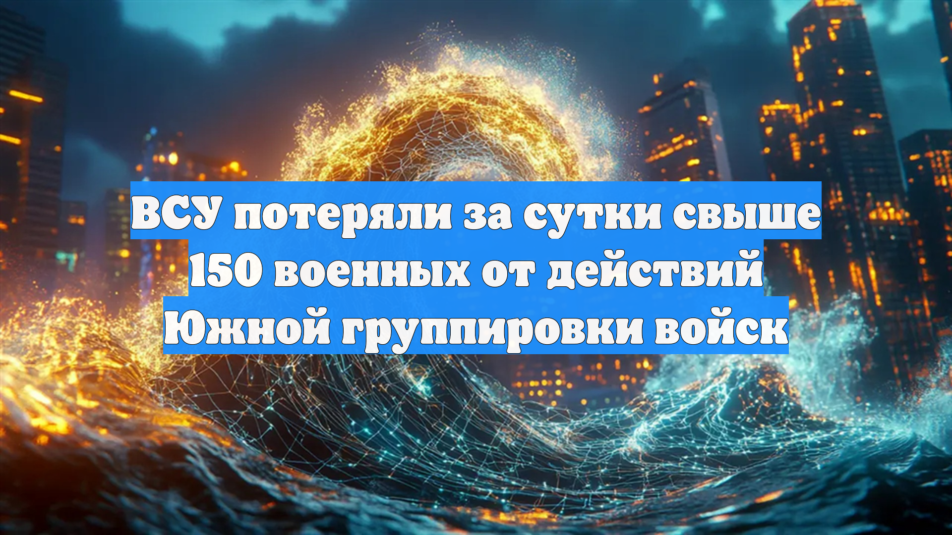 ВСУ потеряли за сутки свыше 150 военных от действий Южной группировки войск