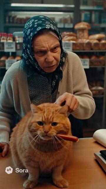Кот пойман за кражу