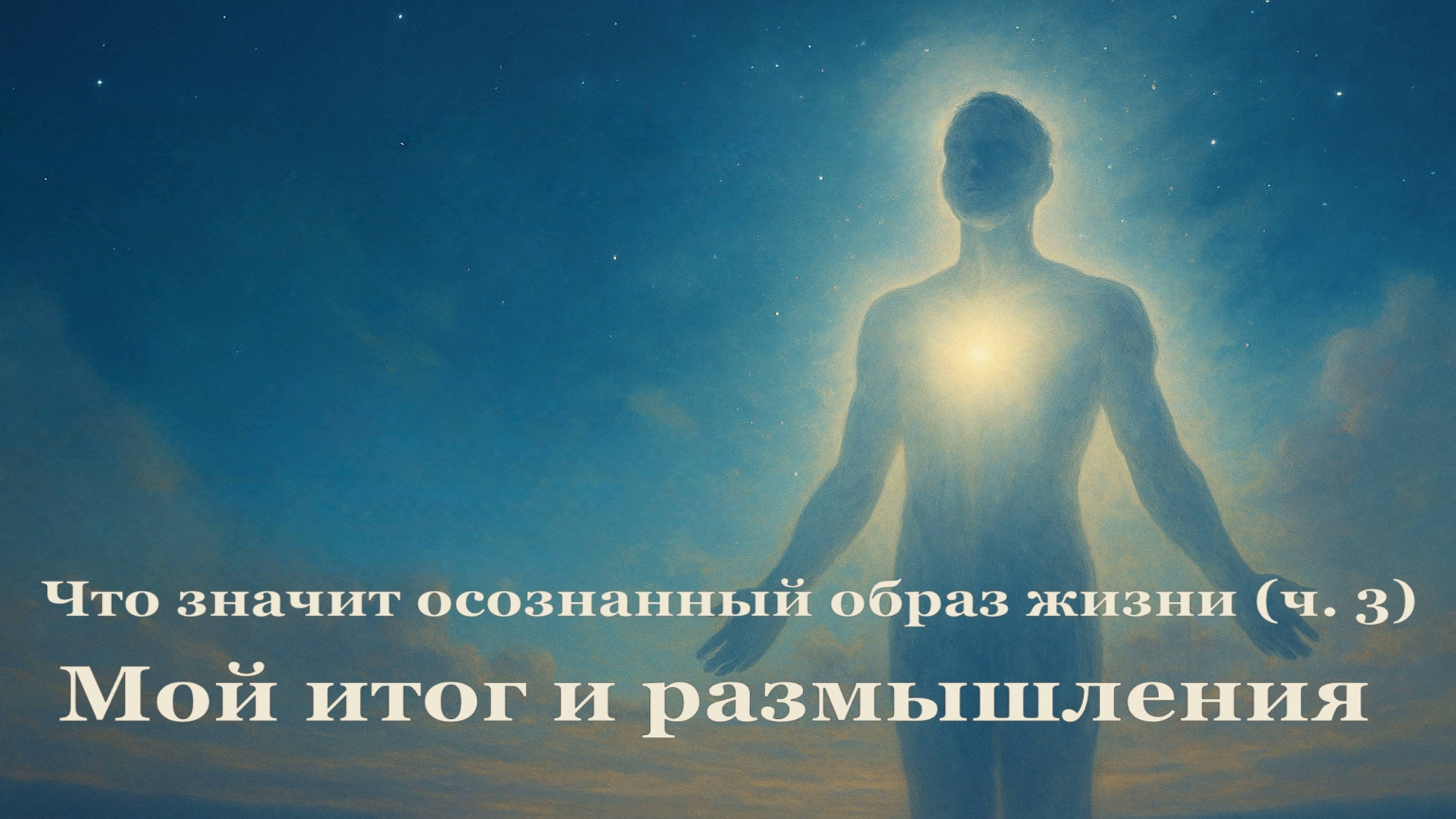 Что значит осознанный образ жизни  ч 3  Мой итог и размышления