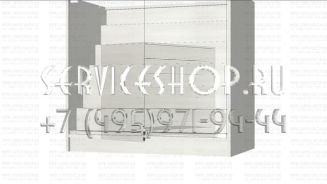 Стеклянный  прилавок с горкой