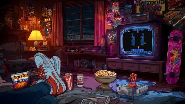 Retrowave Room 86  Metroid Chillwave  Synthwave Music for Work