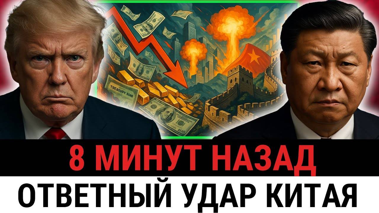 Торговое вымогательство Трампа провалилось: ответ на новые тарифы Китай СБРОСИЛ облигации США?