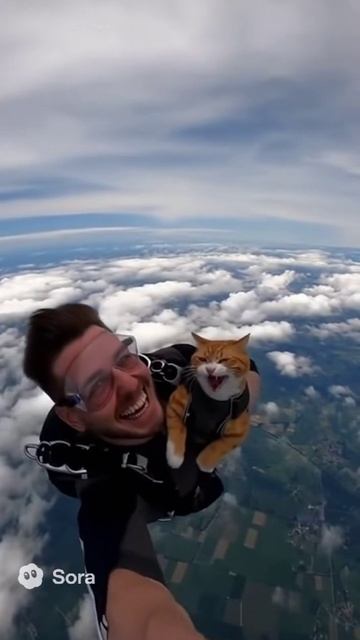 Кот полетел