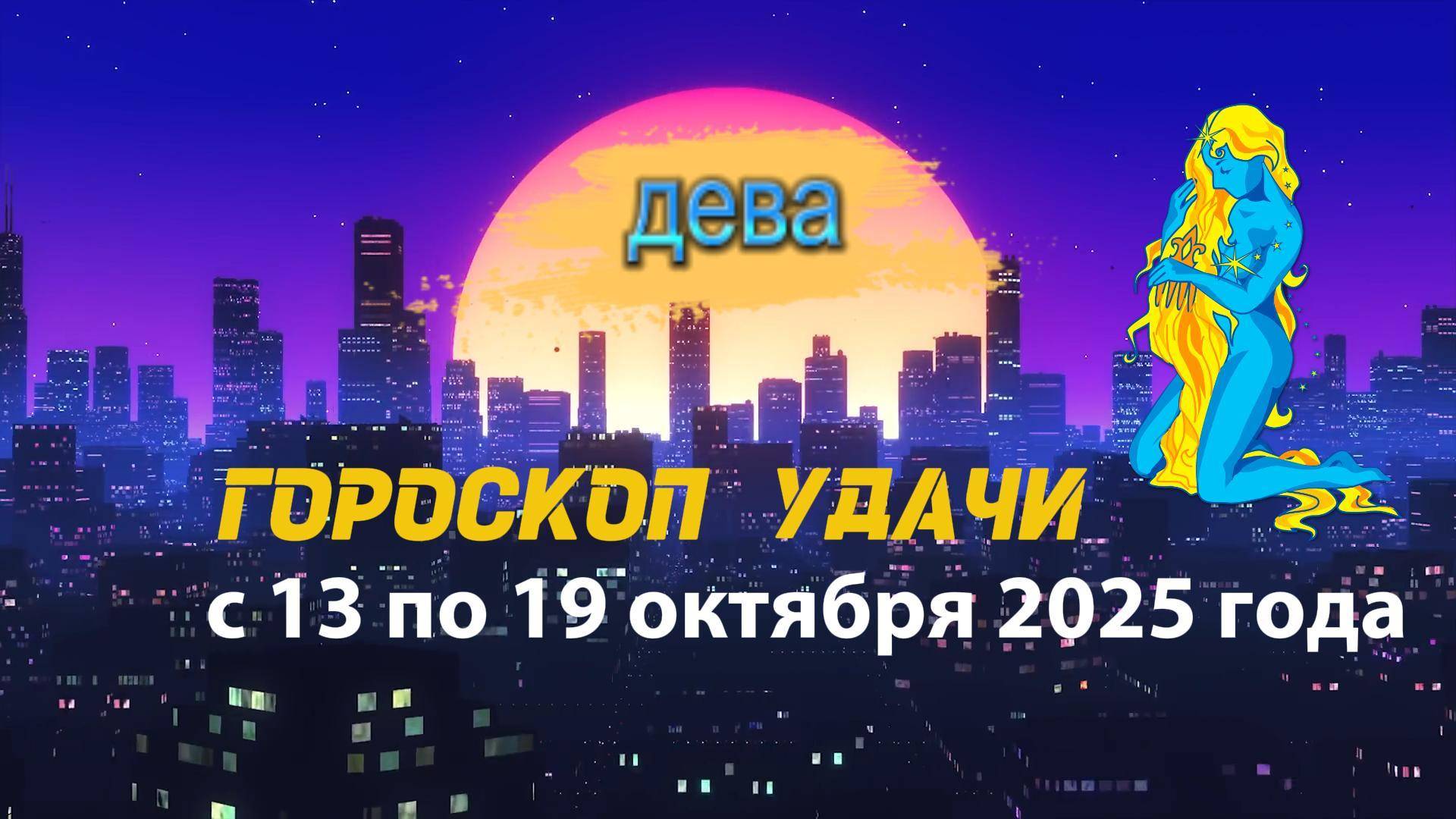 Гороскоп удачи на неделю с 6 по 12 октября 2025 года Дева