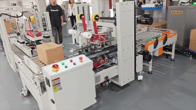 Формовщик коробок, запечатывающий дно и верхКоллаборативный робот для штабелирования и паллетирован