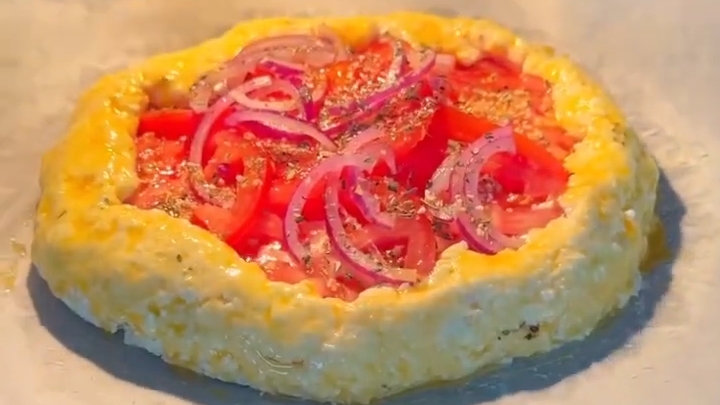 Творожная ГАЛЕТА с томатами...🍕🍅😋 Рецепт ⤵️
