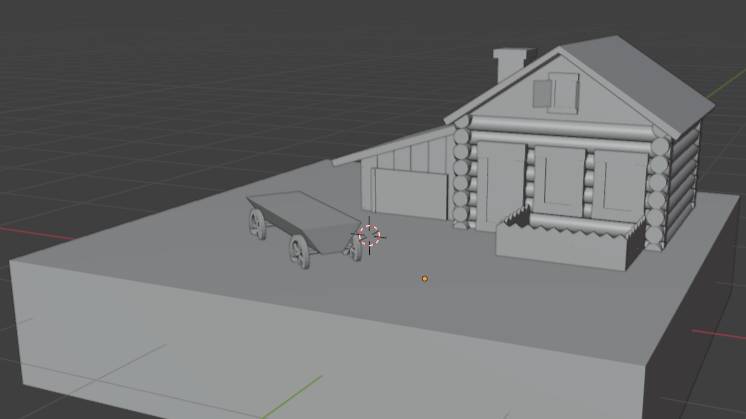 Делаем домик в деревне в Blender3D часть 1