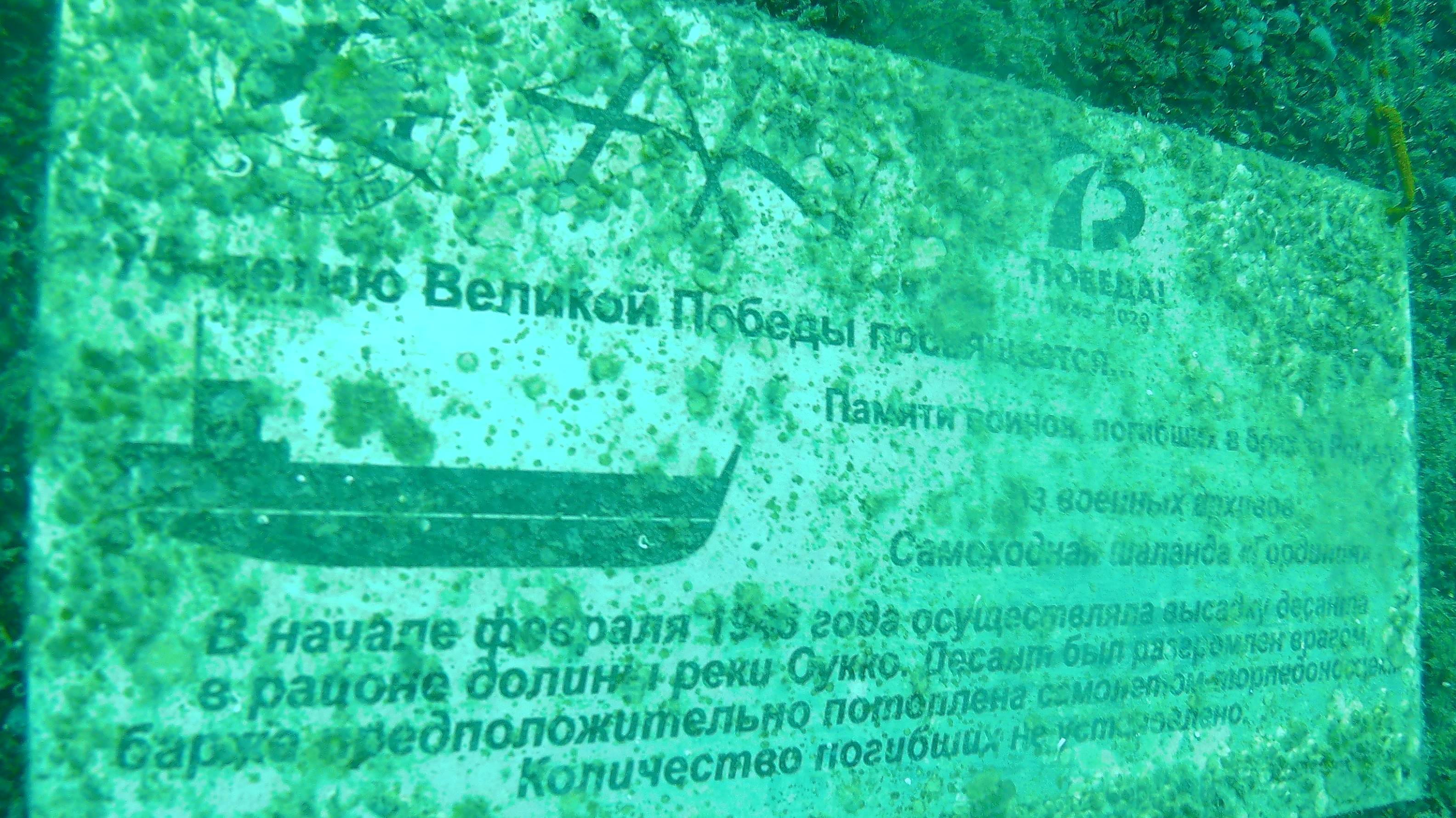 Погружение на РЭК Горгиппия в Анапском районе.