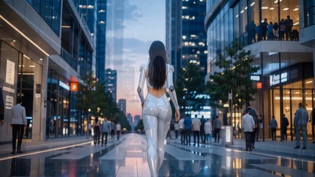 Automatic Ai Wife - KRAFTWERK Synthwave Disco Style Music Video 2025