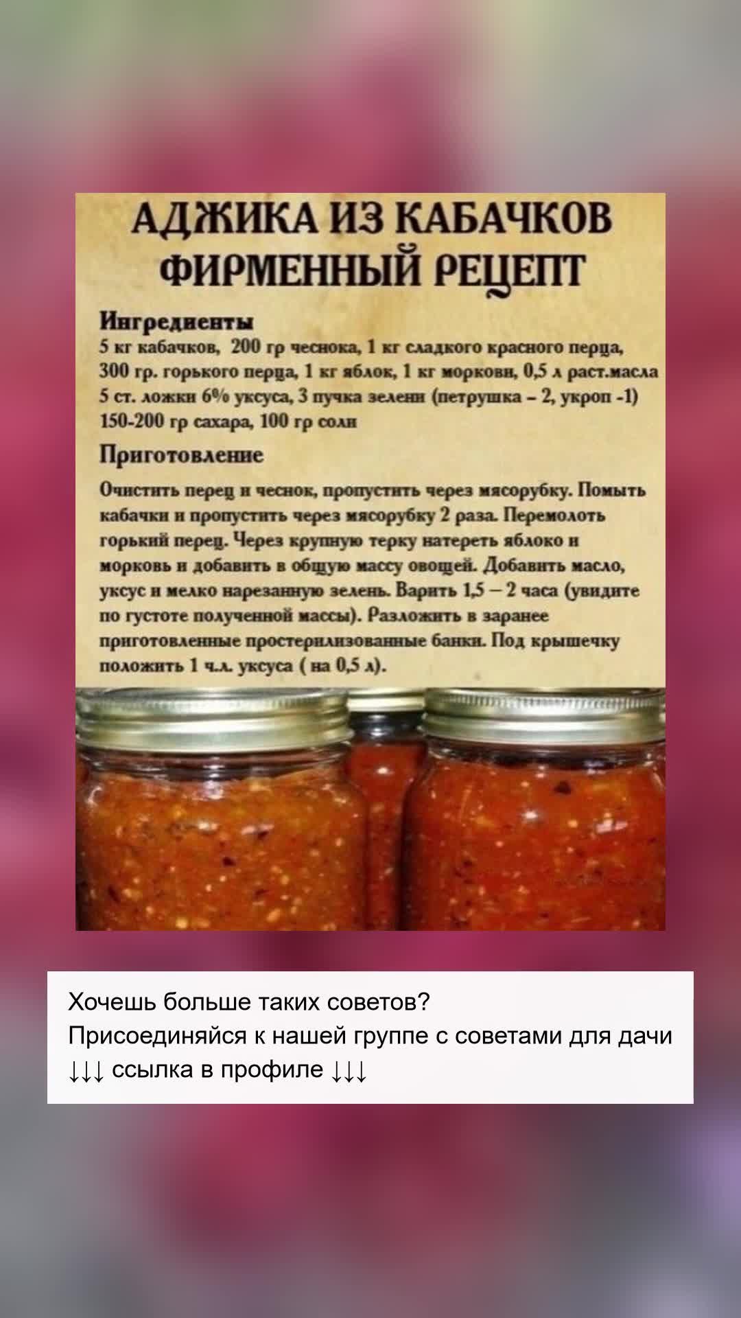 Аджика из кабачков: секретный рецепт
