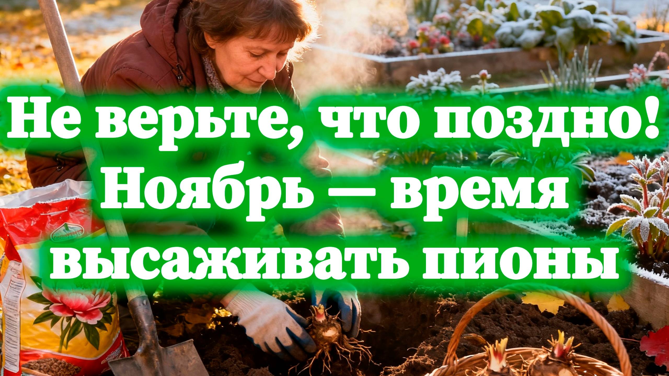 Высаживаем пионы в ноябре: это реально работает!